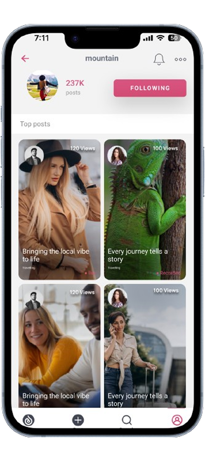 Marketplace feed screenshot