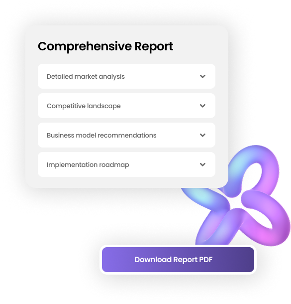 Turn your idea into a clear roadmap with a report full of smart insights and implementation-ready advice.